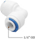 Beduan Water Push to Connect Quick Connect Fitting 1/4" Tube OD for RO Water Reverse Osmosis System (Pack of 16)