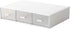 Desk Organizer with Stackable Storage Drawers, Plastic Drawers for Small Items/Cosmetics, 3 Drawers (White)