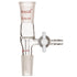 stonylab Borosilicate Glass Vacuum Flow Control Adapter with Standard 24/40 Joint and Side PTFE Stopcock