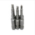 6 Piece Magnetic Triangular Screwdriver Bit Set, S2 Steel 1/4 Inch Hex Triangle Drill