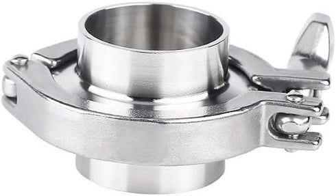 HNIGLLEEHN 1pc 304 Applications(45mm) Stainless Steel Tri Clamp Weld Ferrule Kit - Quick-Fit Clamp for Food, Beverage