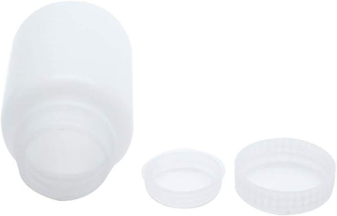 5Pcs 100ml Plastic Wide Mouth Laboratory Reagent Bottles, Sample Sealing Bottles