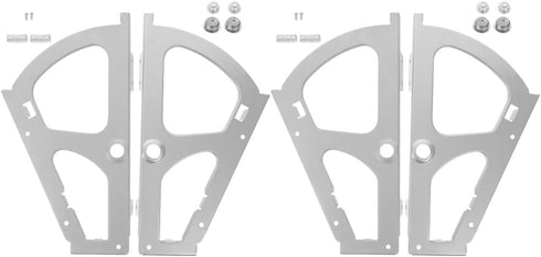OSALADI 2 Pairs Metal Shoe Cabinet Hinges Bracket for Shoe Rack Replacement