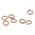 M8 Copper Split Lock Washer, 8Pcs Spring Sealing Ring Gasket