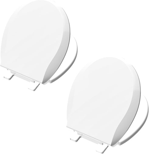 Auensffer Toilet Seat Round Soft Close 2 PACK, Toilet lid Round Slow