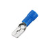 Baomain 1/4" Female & Male Spade Connectors, 16-14 AWG Insulated Crimp Terminals, Blue (200-Pack)