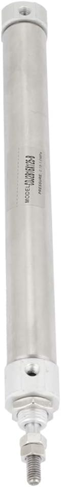 CDJ2D16-125B Pneumatic Slim Air Cylinder, Double Acting Single Rod, 16mm Bore, 125mm Stroke