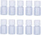 10PCS 5ml Plastic Bottles, Lab Cylindrical Chemical Reagent Bottles for Liquid & Solid Storage (White)