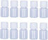 10PCS 5ml Plastic Bottles, Lab Cylindrical Chemical Reagent Bottles for Liquid & Solid Storage (White)