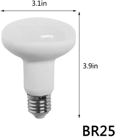 BR25 Led Bulbs 12W Flood Light Bulbs Non-Dimmable(4 Pack), 120 Watt Equivalent 1200LM Daylight White 6000K E27 Base R25 Led Light Bulbs for Indoor Lighting Recessed Track Light, 85-265V by MaoTopCom