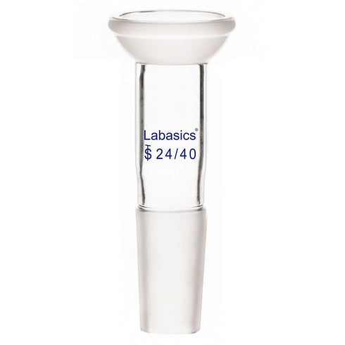 Glass Adapter with Ball Socket, Borosilicate Connecting Adapter with 35/20 Top Spherical Joint for Laboratory Use