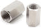 2pcs Stainless Steel Pipe Fittings, 3/8 NPT Female Straight Hex Coupler for Air, Liquid, Hydraulic Fitting