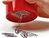 Clipwell Magnetic Paper Clip Holder - Easy Toss & Pick-Up, Powerful Magnet for Home & Office Organizer, Yellow