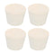 MECCANIXITY Rubber Tapered Plug, 32mm to 42mm Solid Test Tubes Bungs Stopper, White, 4 Pieces