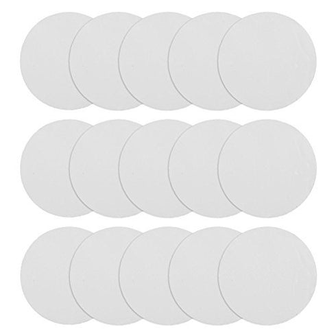 BCP 15PCS Strong Double Adhesive Silicone Sticker Pad for Wall Mount Suction Hook, 3 inch Round
