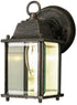 TRANS GLOBE 40455 8" Lighting BK Outdoor Patrician Wall Lantern, Black
