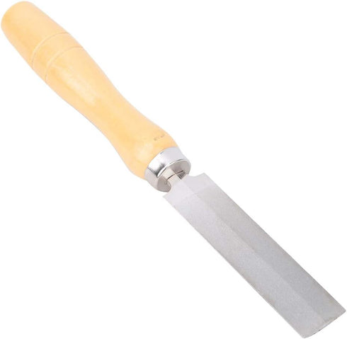 Rhombic File Hand Saw Sharpening Tool, Wooden Handle Coated File Hand Files 3in(75mm) to 5in(125mm)