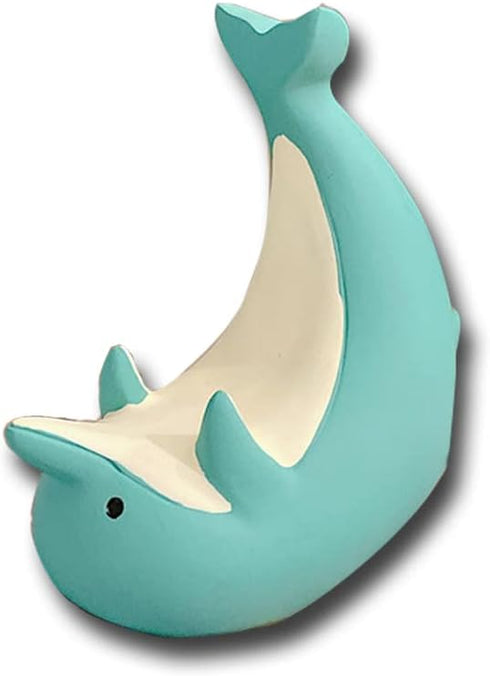 Cute Dolphin Shark Whale Phone Holder, Funny Creative Silicone Desk Stand, Lovely Office Decor (Dolphin Design)