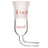 stonylab Borosilicate Glass 90 Degree Vacuum/Inert Gas Adapter, 14/20 Outer Joint for Laboratory Supply