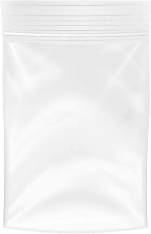 Reclosable Zip Poly Bags 5x7 & 100 Bags - 2 Mil Clear Plastic with Resealable Lock Seal Zipper, Durable Poly Baggies