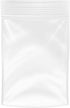 Reclosable Zip Poly Bags 5x7 & 100 Bags - 2 Mil Clear Plastic with Resealable Lock Seal Zipper, Durable Poly Baggies