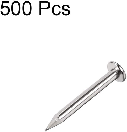 uxcell Small Tiny Hardware Nails Carbon Steel 1.2X10mm(DxL) for DIY Decorative Wooden Boxes Accessories Silver Tone 500pcs