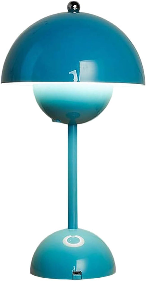 Generic 12" Dimmable 2600mAh Flowerpot Lamp, Modern Flower Bud Cordless Touch Rechargeable Desk Lamps Nordic Minimalist