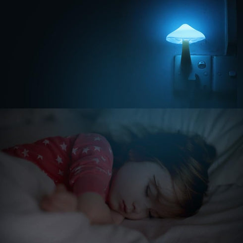 5Pack 7 AUSAYE Sensor LED Night Light Plug in Lamp Color Changing Mushroom Light Cute Night Lights for Adults Kids