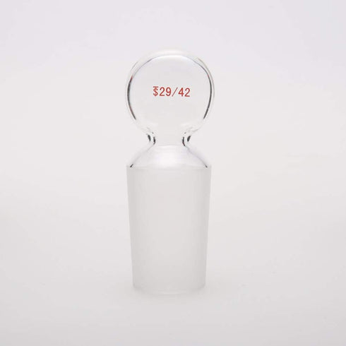 Glass Penny Head Glass Hollow Stopper for 29/42 Outer Joint Glass, with Closed Bottom(1 Pcs)