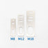 M8 M12 M18 SN04 L-Shaped Straight I Type Mounting Iron Bracket for Inductive Proximity Sensor (10 Pack, M12-I TYPE)