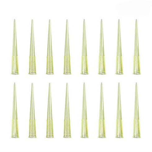 Pipette Tips 200 UL, 1000 PCS Clear Yellow Universal Plastic Liquid Pipette Tips