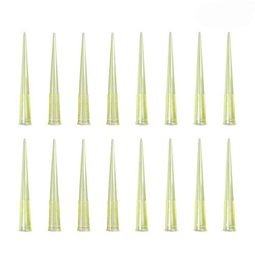 Pipette Tips 200 UL, 1000 PCS Clear Yellow Universal Plastic Liquid Pipette Tips
