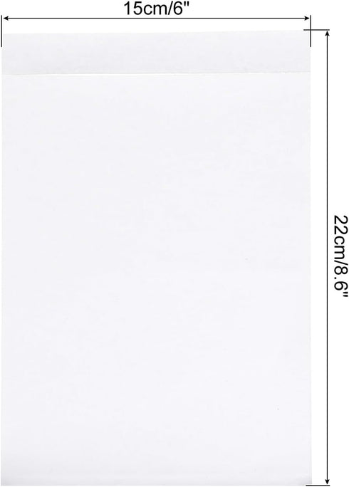 PATIKIL 6x8.6" Clear Packing List Envelope, 200 Pack Plastic Waterproof Self-Adhesive Side Loading Mailing Invoice