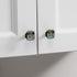 Ocean Decorative Cabinet Knobs - Square Glass Door Handles for Home Kitchen Bedroom Decor - Durable ABS and Glass Materials - Easy Installation - Set of 4 (Wooden Anchor) by LORVIES