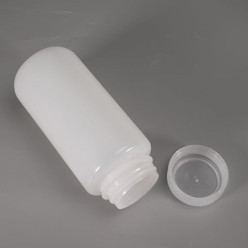 16.9 oz Wide Mouth Lab Reagent Bottle, Sealed Leak-proof Translucent HDPE Pill and Water Sample Bottle (2 Pcs)