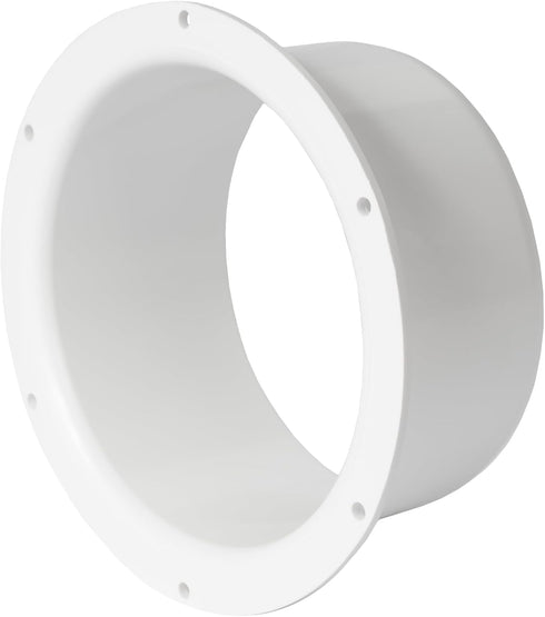 5" Inch Pack of 2 Duct Connector Flange, Plastic Straight Pipe Flange for Heating Cooling Ventilation System
