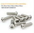 binifiMux 50pcs M6 Pan Head Torx Security Screws - Hex Nuts Assortment Kit with T30 Wrench, 304 Stainless Steel