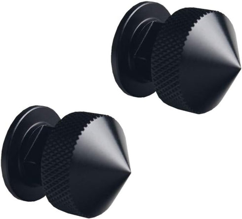 JGR 1 Pair Welding Hood Fasteners, Aluminum (Spiked-Black)