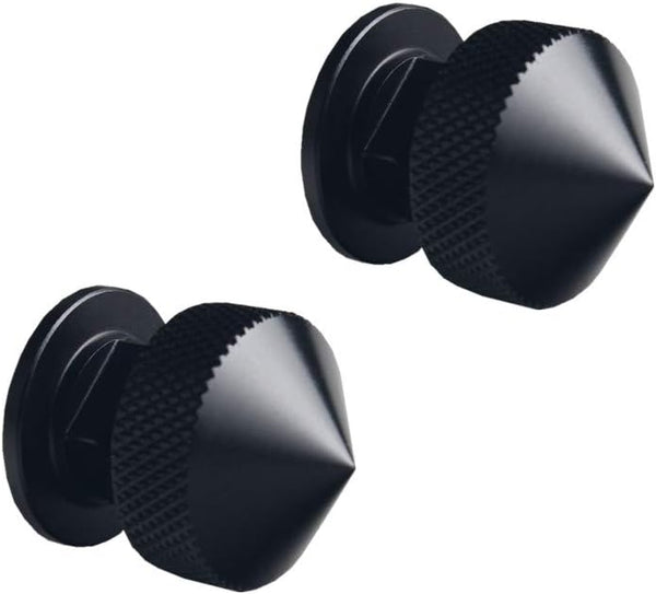 JGR 1 Pair Welding Hood Fasteners, Aluminum (Spiked-Black)