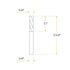 POWERTEC 72029 Solid Brass Inlay Set, 2-pc Router Bits, 1/4" D, 1/4 Shank, 2-1/2 Overall Length