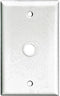 Cooper Wiring Devices 2128W 1-Gang Telephone Coaxial Cable Wall Plate, .375" Diameter