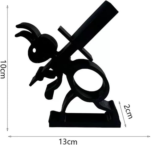 Set 3D Toilet Paper Holder - Funny Toilet Paper Holder Free Standing Bathroom - Printed Black Ant Roll Holder, Paper