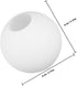 Bulb 80mm Toddmomy White Frosted Glass Globe Lamp Shade Replacement, Milk Glass round Ball Cover for Pendant and Wall