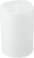 Mikasa LED Wax Pillar Candle, 4x6 Inch White Wavy Flameless Candle with