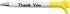 Maydahui 25 PCS Thank You Greeting Gift BallPoint Pens, Cute Thumbs Up Pens for Employee Appreciation (Black & Blue Ink)