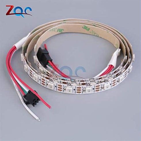 Reland Sung DC5V 1m WS2812B 60 WS2812 5V RGB Individually addressable Smart LED Pixel Strip,Black/White PCB LEDs/m IC