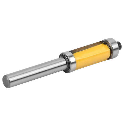 YWBL-WH Milling Cutter - 8mm Shank Pattern Router Bit Double Bearing Flush Trim Woodworking Tool with Anti-kickback