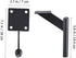 18cm Metal Furniture Legs Replacement for Dresser and Coffee Table, Sand Black Sofa Support Feet, Heavy Duty Metal