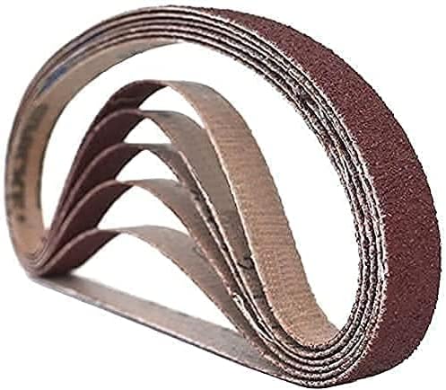 1/2 x 18 Inch Sanding Belts - Starcke 60 Grit Ceramic Cloth for Woodworking, Metal, Composites, 10 Pack