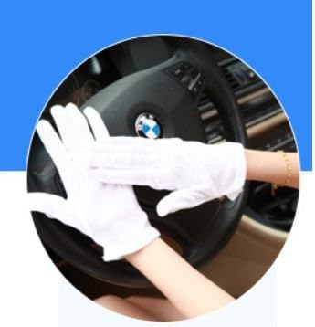 10Pairs Large White Cotton Gloves for Art Handling, Crafting, Coin Jewelry Inspection by LUCKY SLD